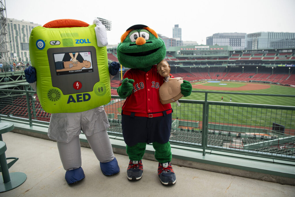 Wally the Green Monster Helps ZOLL Bring AED Awareness to Life at Fenway Park